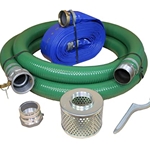 SUCTION/ DISCHARGE 3" Hose Kit W/ Steel Strainer