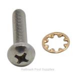 #10-32X7/8" 480/3900 SS Pan Head Screw W/ Star Washer