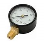 2" 0-60PSI 0.25" BTM Mount Plastic Pressure Gauge