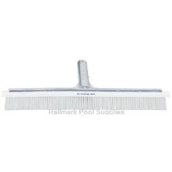 18" WHITE NYLON BRISTLE Straight Alum Wall Brush