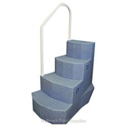 BLUE 1-HANDRAIL Ag Pool Steps Sm Duke