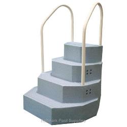 BLUE 2-HANDRAIL Ag Pool Steps Lg King