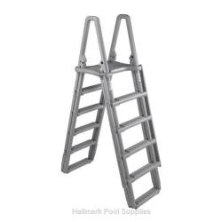 48"-54" POOL WARM GRY A-Frame Ladder