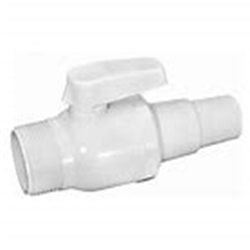 12/PKG 1.5"S PVC Trimline Ball Valve