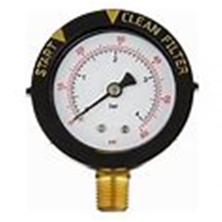 2" .25" MPT Pressure Gauge W/ Indicator