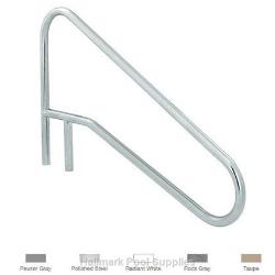 54" TAUPE 4-Bend Braced Dm Stair Rail