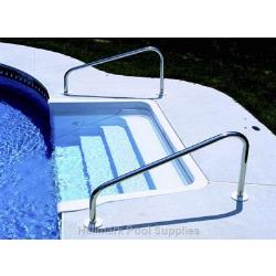 36" SS Deck Mount Stair Rail