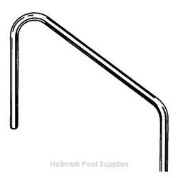 6' SS 2-BEND Deck-To-Stair Handrail