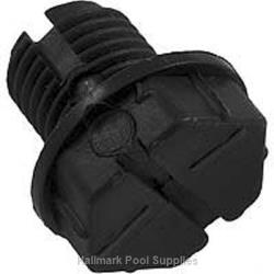 3/8" BLACK Quarter Slot Drain Plug