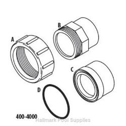 50/CS 1.5"S Sch40 Pvc Union
